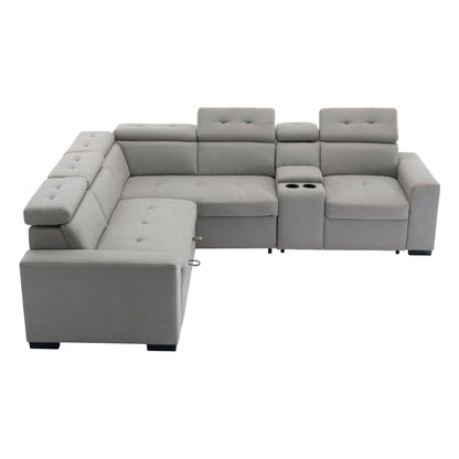 Homelegance Farrah Sectional Sofa in Gray 9219GY-SC for Stylish Living Spaces