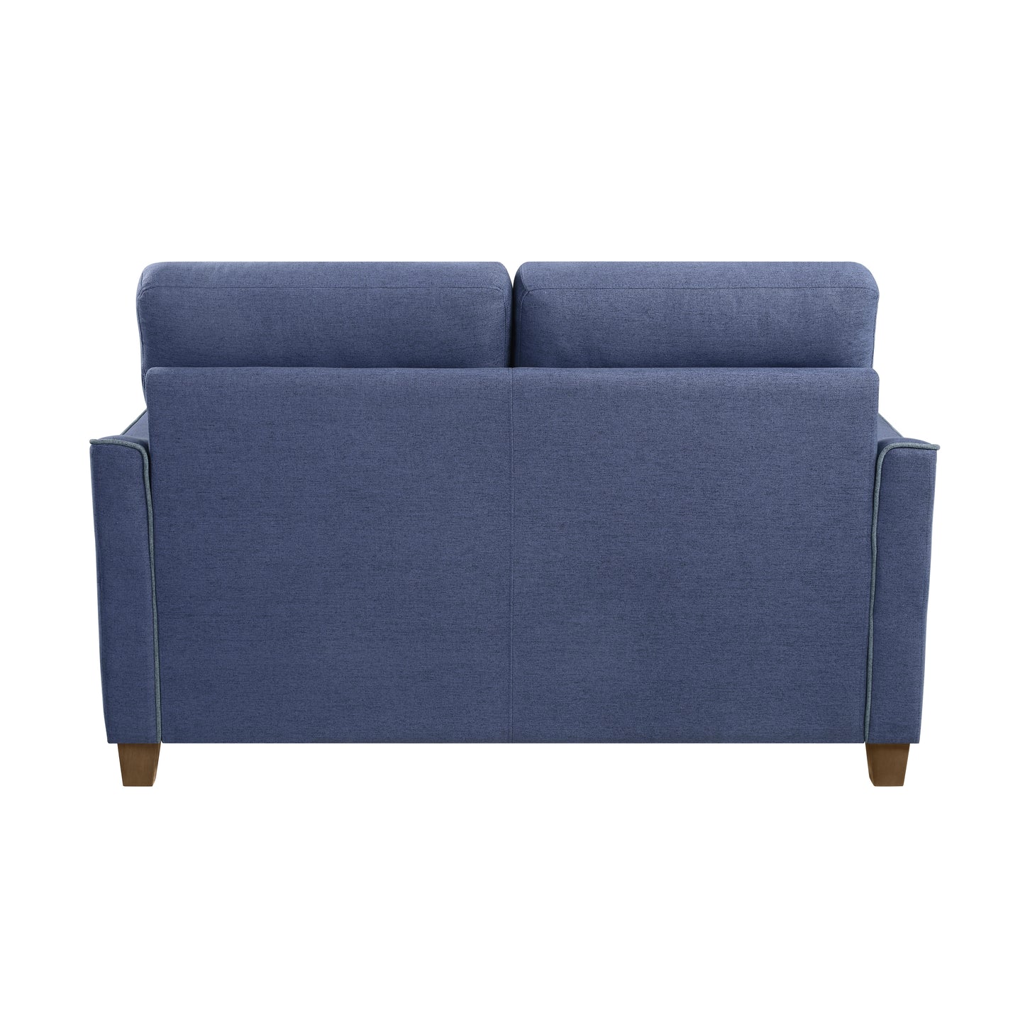 Homelegance Harstad Loveseat in Textured Blue Fabric 9236BU-2