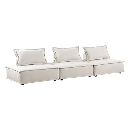 Homelegance Inman Sectional Sofa in Luxurious Beige Boucle 9237BE-3
