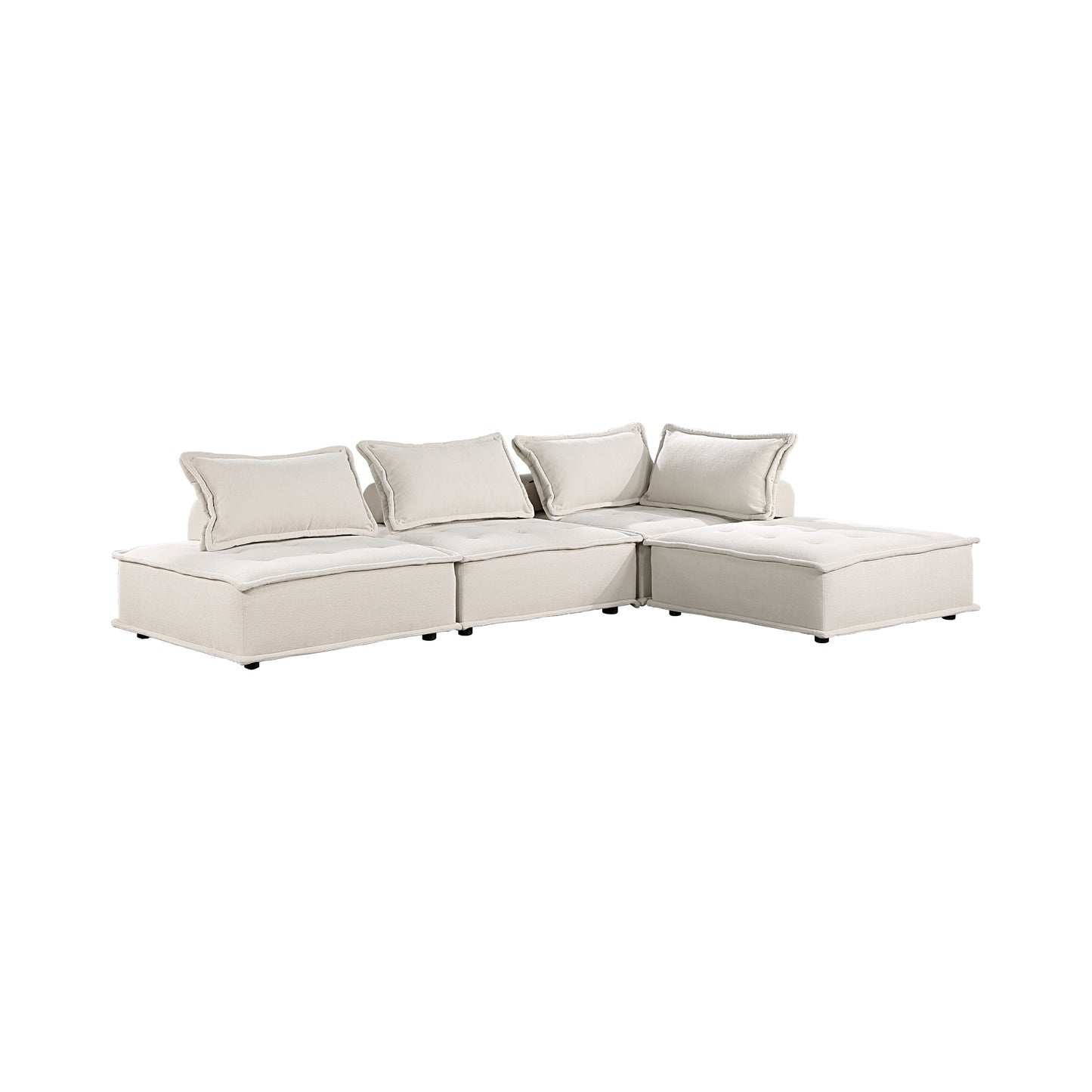 Homelegance Inman Sectional Sofa in Soft Beige 9237BE-4SC