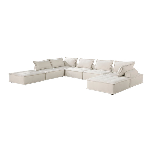 Homelegance Inman Sectional Sofa in Soft Beige 9237BE-7SC