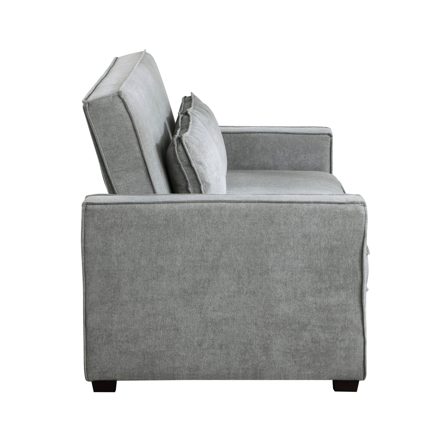 Homelegance Alta Gray Textured Convertible Studio Sofa 9238GY-3CL