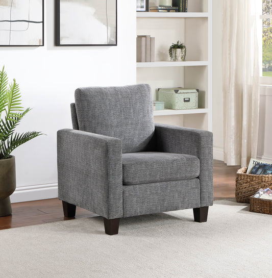 Homelegance Accent Chair in Gray Upholstery with Stylish Design 9247GY-1