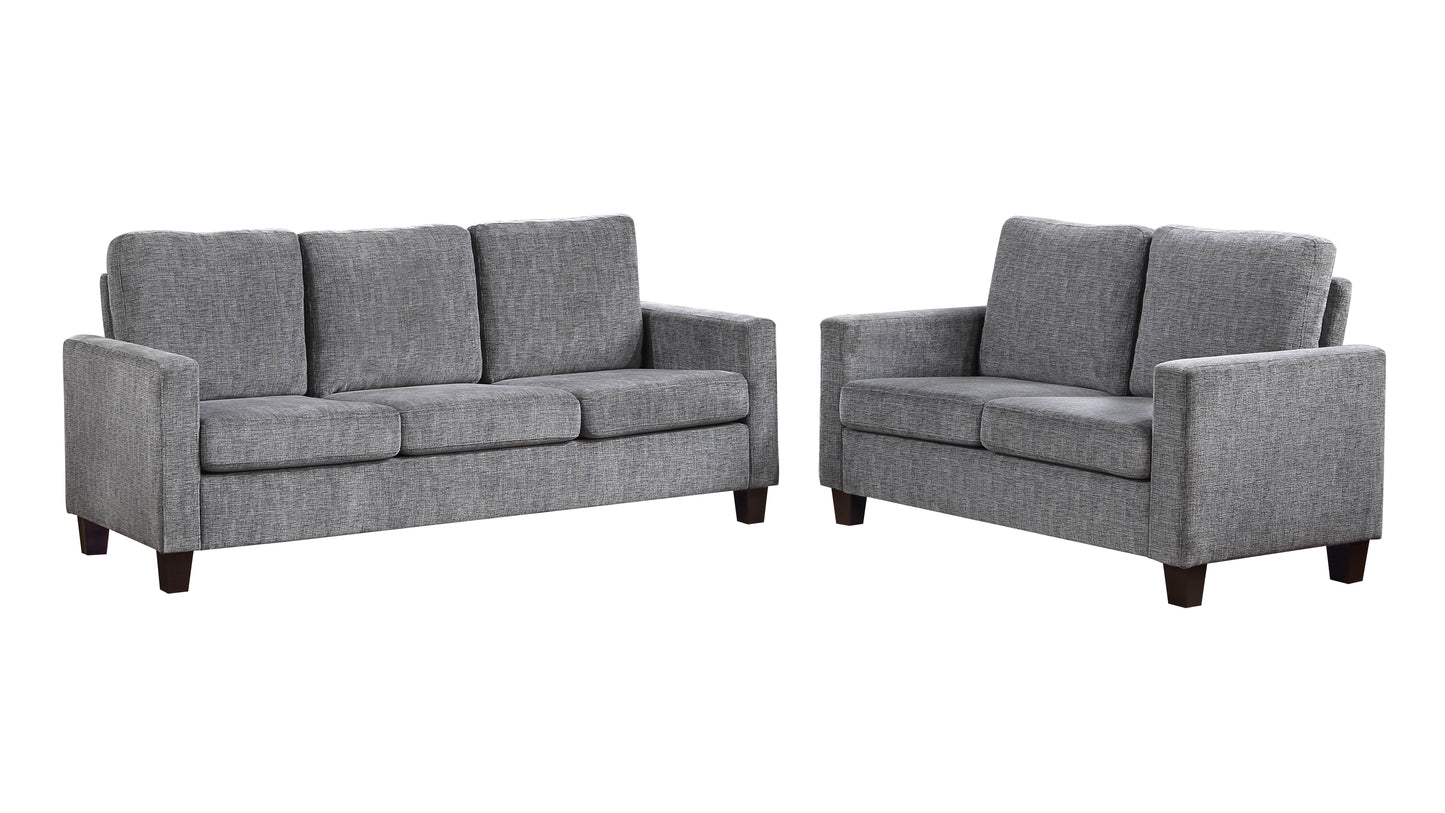 Homelegance Gray Chenille Sectional Sofa for Modern Living Spaces 9247GY-3
