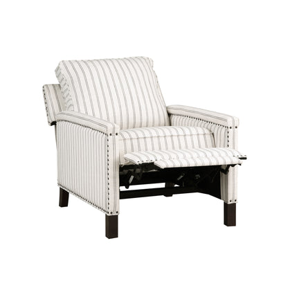 Homelegance Landrum Reclining Chair in Textured Beige and Gray 9257-1