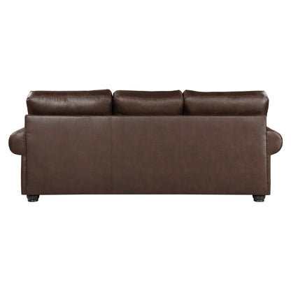 Homelegance Franklin Sectional Sofa Dark Brown Polished Microfiber 9260DB-3
