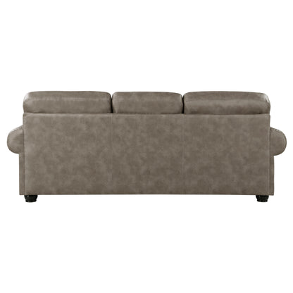 Homelegance Franklin Sectional Sofa Mushroom Upholstery 9260MS-3