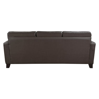 Homelegance Renzo Sectional Sofa in Rich Brown Top-Grain Leather 9266BRW-3