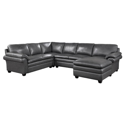 Homelegance Exton Sectional Sofa in Gray 9267GY-42LRC
