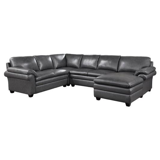 Homelegance Exton Sectional Sofa in Gray 9267GY-42LRC