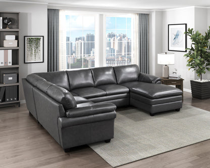Homelegance Exton Sectional Sofa in Gray 9267GY-42LRC