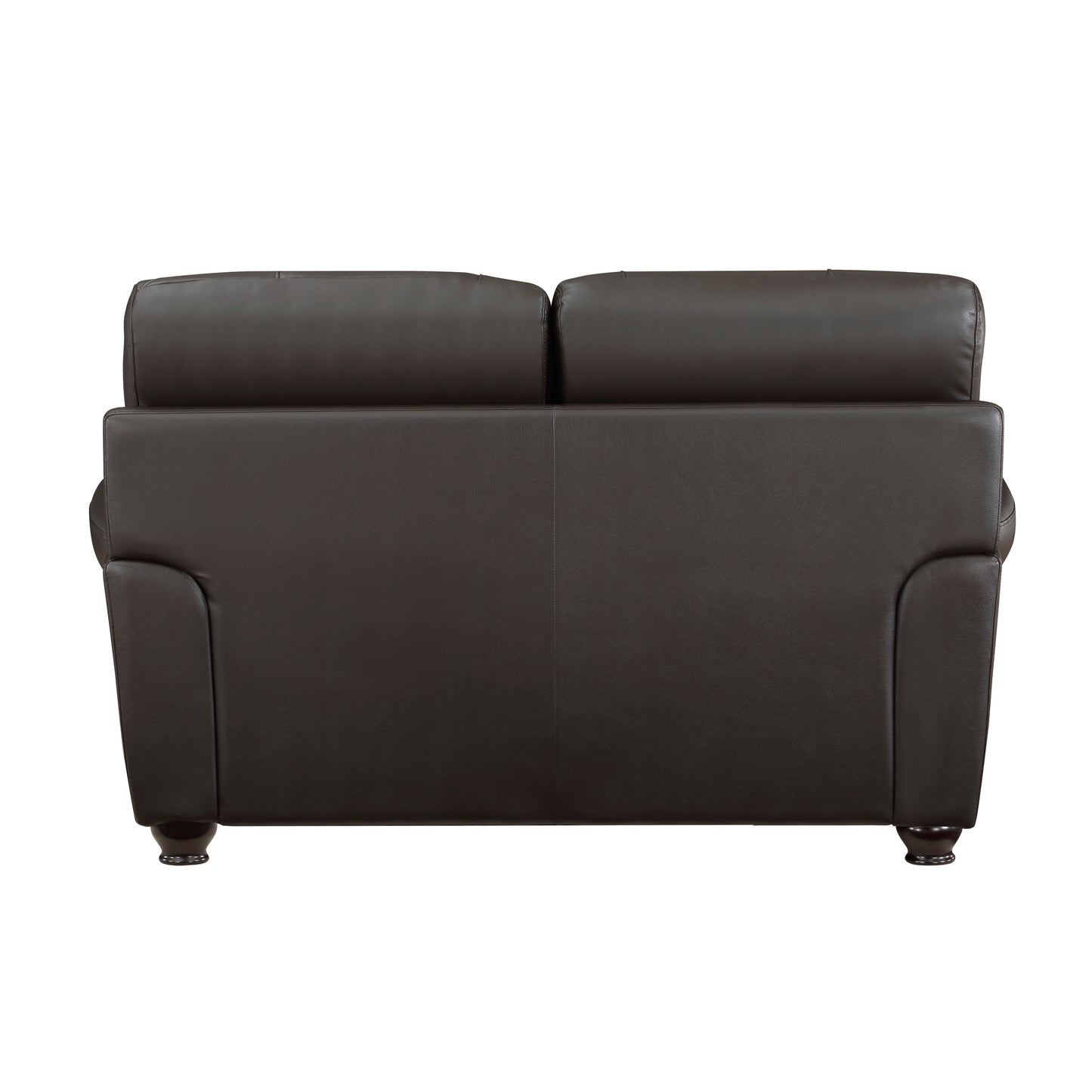 Homelegance Foxborough Loveseat in Dark Brown Leather 9269DB-2