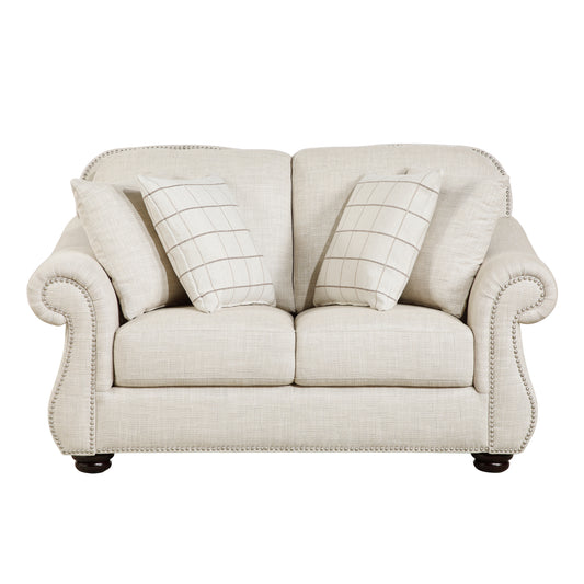 Homelegance Attleboro Loveseat in Beige 9270FBE-2