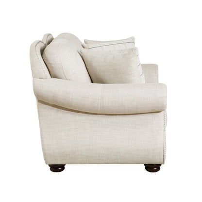 Homelegance Attleboro Loveseat in Beige 9270FBE-2