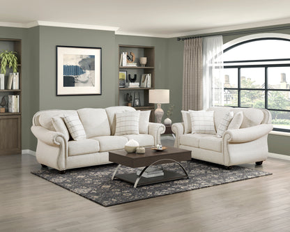 Homelegance Attleboro Loveseat in Beige 9270FBE-2