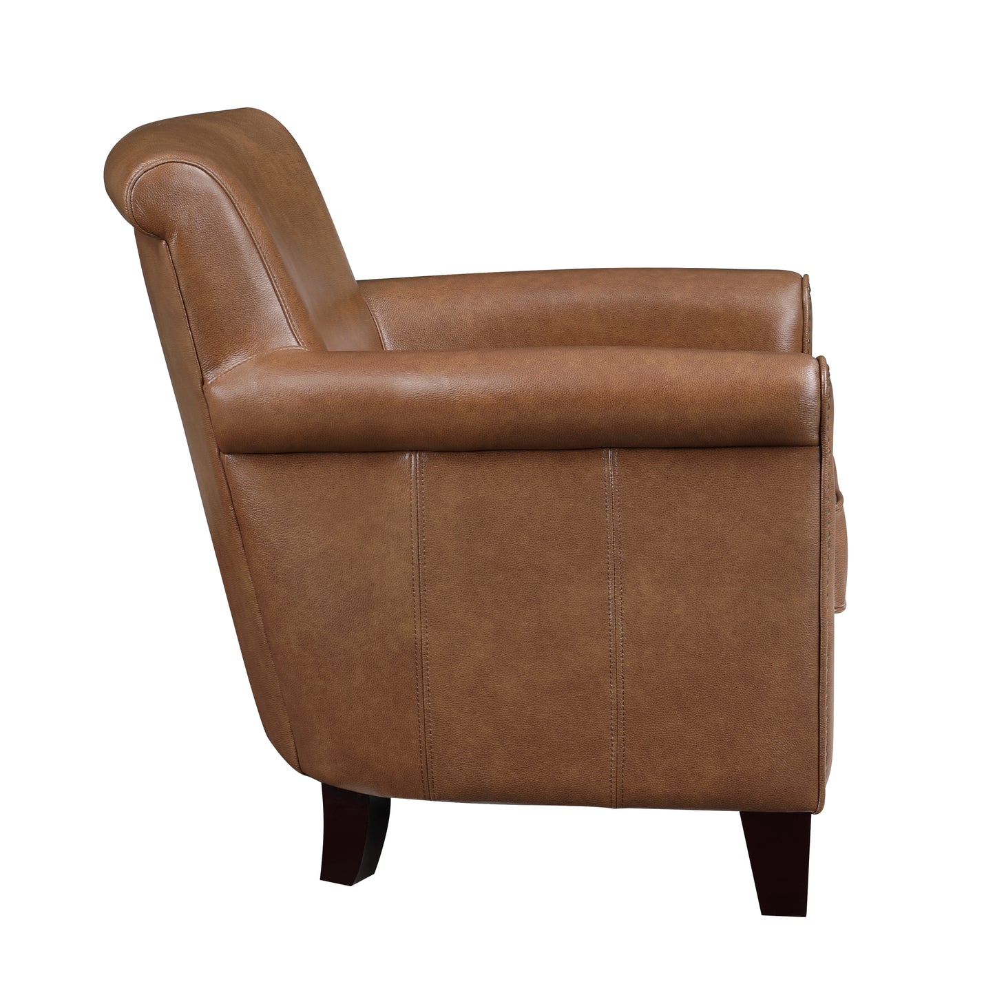 Homelegance Braintree Accent Chair in Brown Top Grain Leather 9278-3601