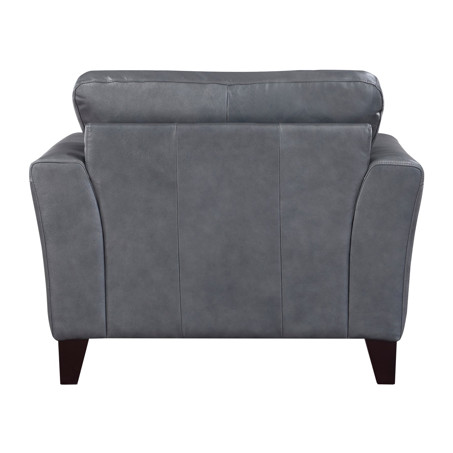Homelegance Thierry Accent Chair in Burnish Gray Leather 9279BGY-1