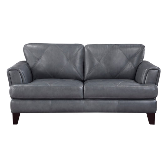 Homelegance Thierry Loveseat in Burnish Gray 9279BGY-2