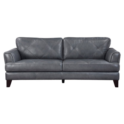 Homelegance Thierry Sectional Sofa in Burnish Gray Leather 9279BGY-3