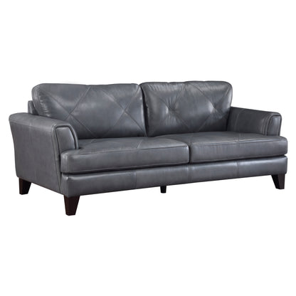 Homelegance Thierry Sectional Sofa in Burnish Gray Leather 9279BGY-3