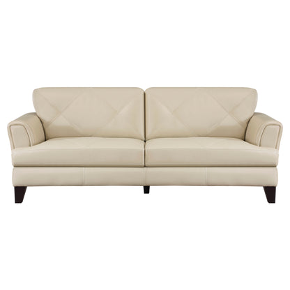 Homelegance Thierry Sectional Sofa Cream Leather Modern Elegance 9279CRM-3