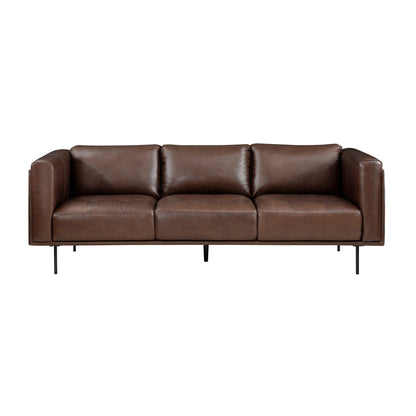 Homelegance Soren Sectional Sofa in Brown Top-Grain Leather 9280BR-3