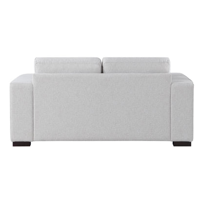 Homelegance Solaris Loveseat in Textured Gray Upholstery 9288GY-2