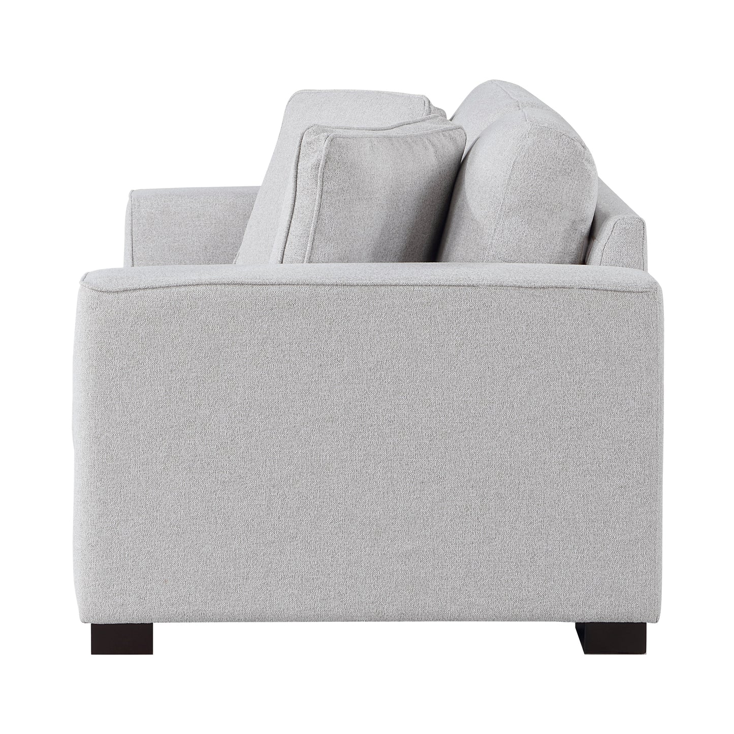Homelegance Solaris Loveseat in Textured Gray Upholstery 9288GY-2
