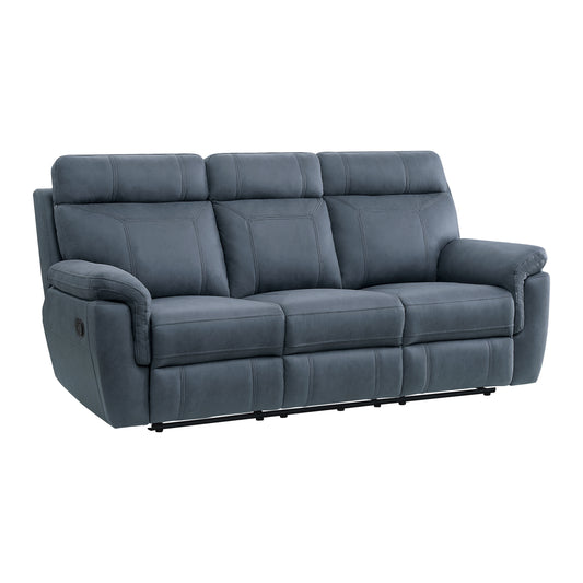 Homelegance Clifton Sectional Sofa Blue Polished Microfiber 9301BUE-3