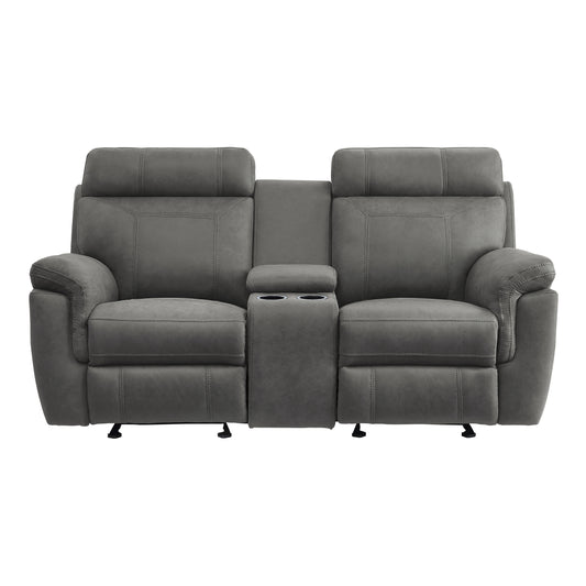 Homelegance Clifton Loveseat Glider Reclining Pewter 9301GRY-2