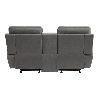 Homelegance Clifton Loveseat Glider Reclining Pewter 9301GRY-2