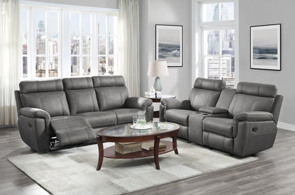 Homelegance Clifton Loveseat Glider Reclining Pewter 9301GRY-2