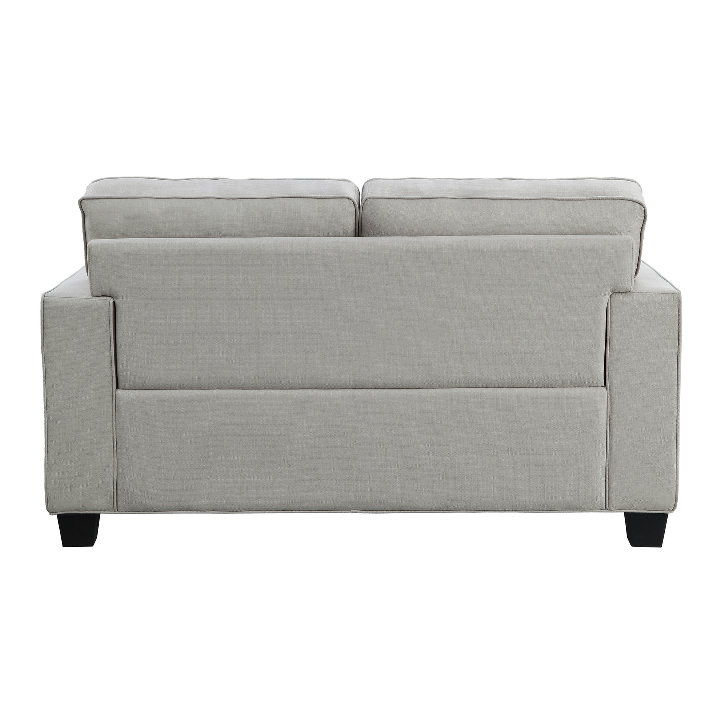 Homelegance Elmont Loveseat in Textured Khaki Fabric 9327KH-2