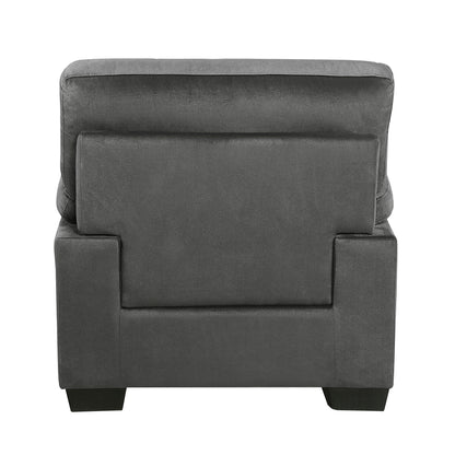 Homelegance Keighly Dark Gray Accent Chair with Textured Fabric 9328DG-1