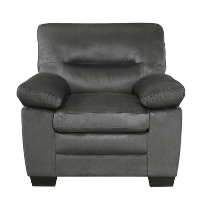 Homelegance Keighly Dark Gray Accent Chair with Textured Fabric 9328DG-1