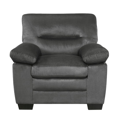 Homelegance Keighly Dark Gray Accent Chair with Textured Fabric 9328DG-1
