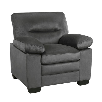 Homelegance Keighly Dark Gray Accent Chair with Textured Fabric 9328DG-1