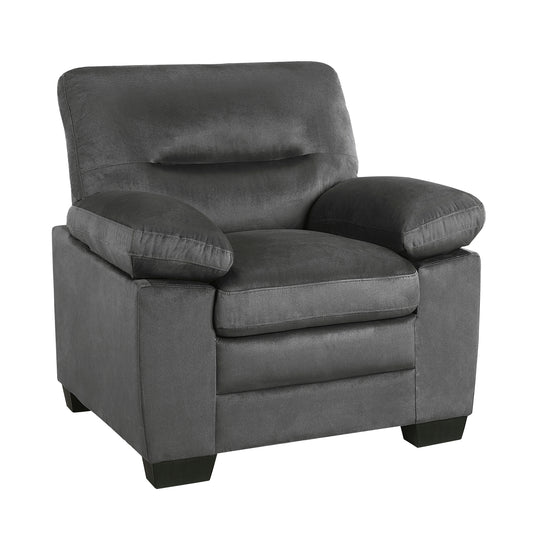 Homelegance Keighly Dark Gray Accent Chair with Textured Fabric 9328DG-1