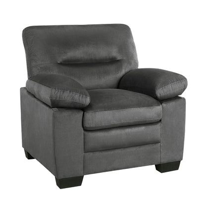 Homelegance Keighly Dark Gray Accent Chair with Textured Fabric 9328DG-1