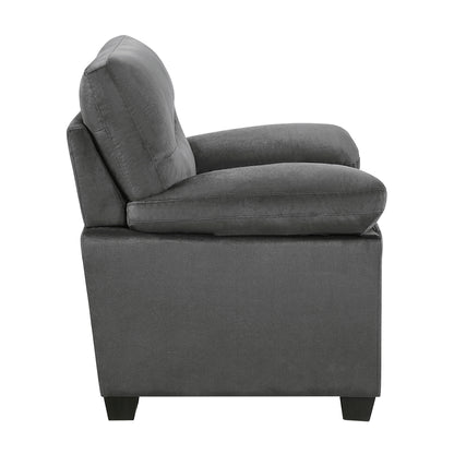 Homelegance Keighly Dark Gray Accent Chair with Textured Fabric 9328DG-1