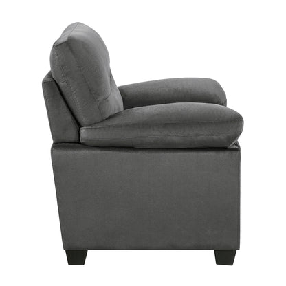 Homelegance Keighly Dark Gray Accent Chair with Textured Fabric 9328DG-1