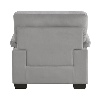 Homelegance Keighly Accent Chair in Textured Gray Fabric 9328GY-1