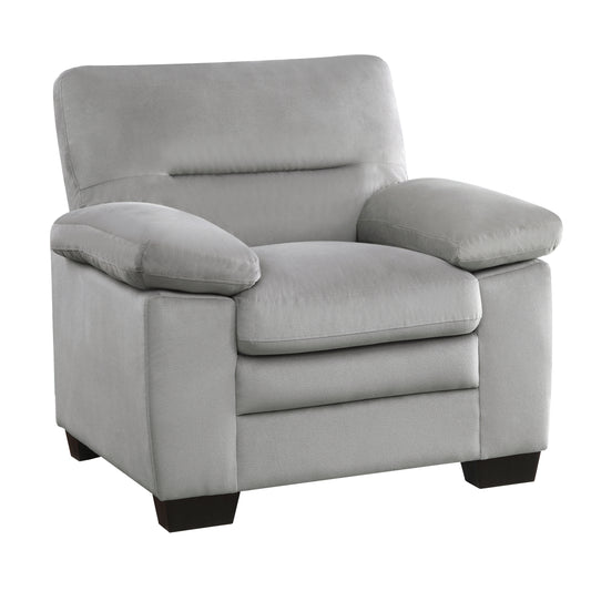 Homelegance Keighly Accent Chair in Textured Gray Fabric 9328GY-1