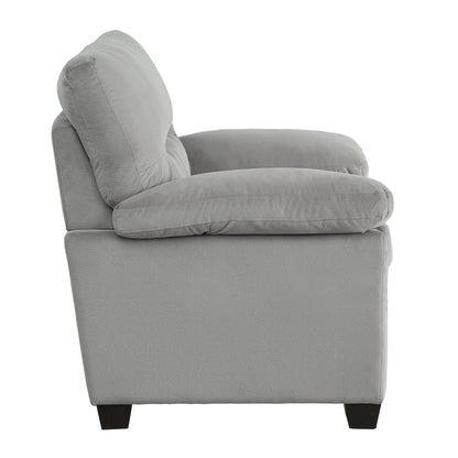 Homelegance Keighly Accent Chair in Textured Gray Fabric 9328GY-1
