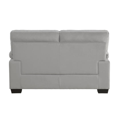 Homelegance Keighly Loveseat in Textured Gray Upholstery 9328GY-2