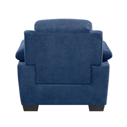 Homelegance Holleman Accent Chair in Textured Blue Fabric 9333BU-1