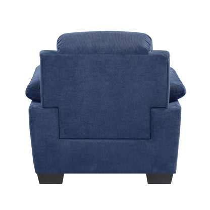 Homelegance Holleman Accent Chair in Textured Blue Fabric 9333BU-1