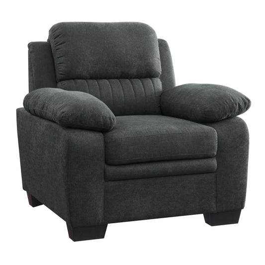 Homelegance Holleman Dark Gray Textured Fabric Accent Chair 9333DG-1