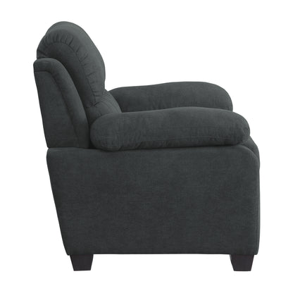 Homelegance Holleman Dark Gray Textured Fabric Accent Chair 9333DG-1