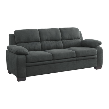Homelegance Holleman Dark Gray Sectional Sofa Plush Comfort and Modern Design 9333DG-3